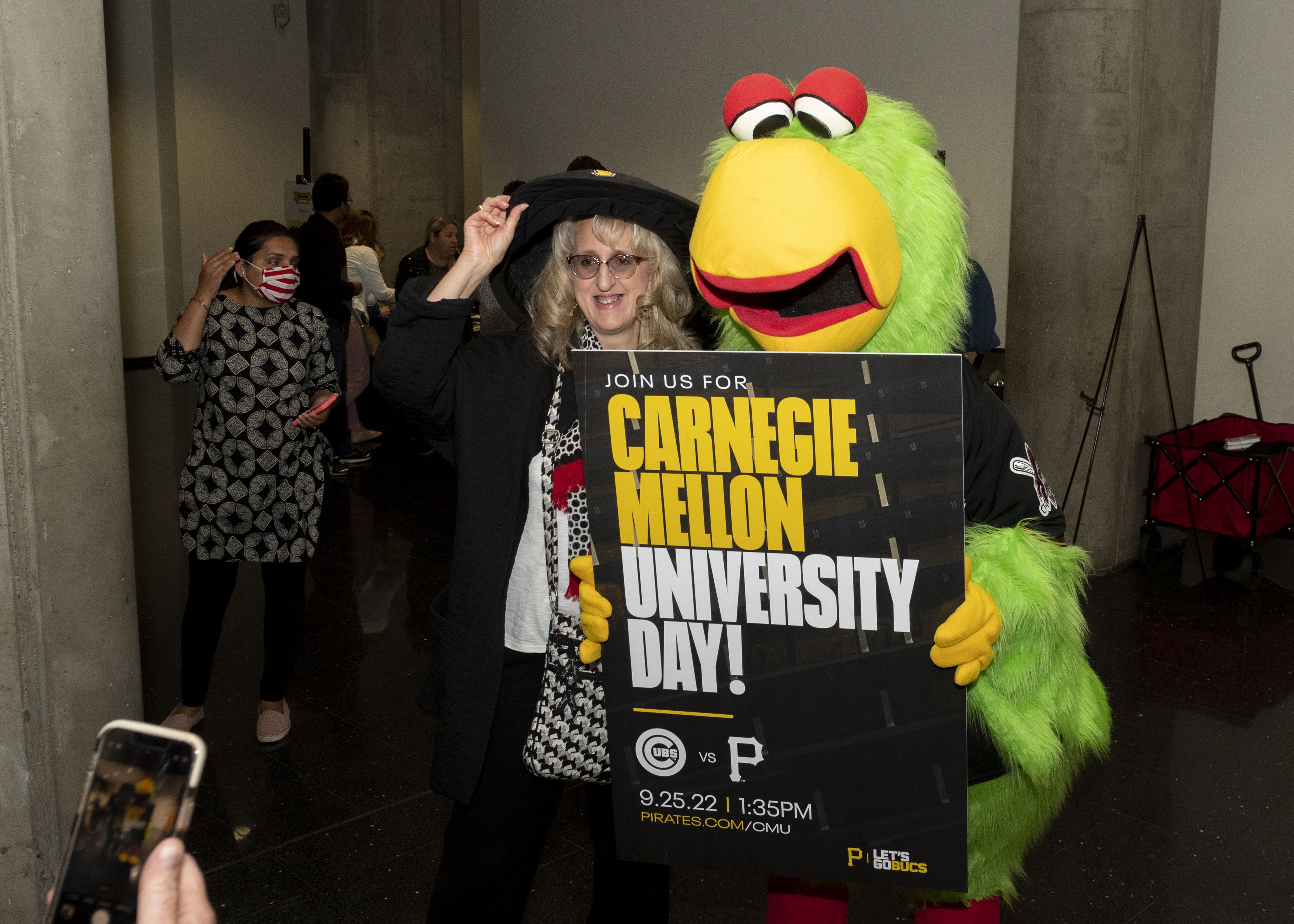 Pirate Parrot and Carole Panno