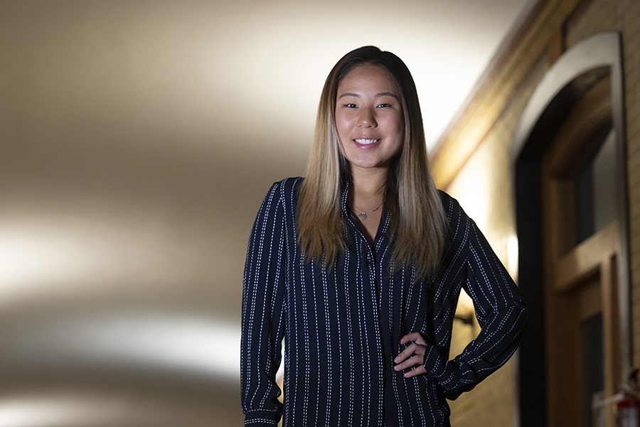 portrait of Susanna Hur in Baker Hall