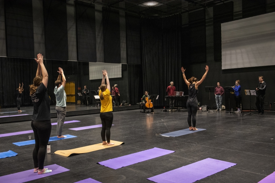 yoga with live music