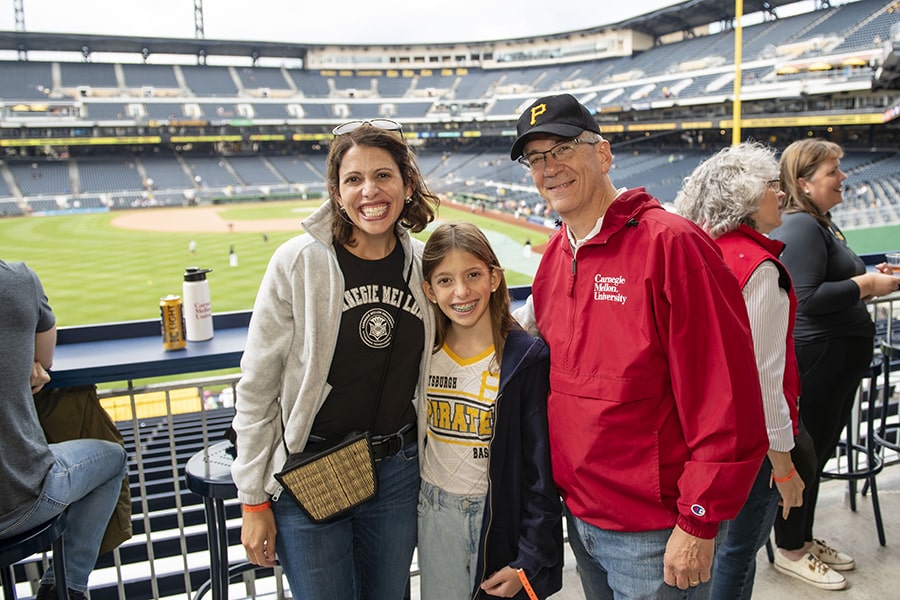 Jim Garrett, Teresa Tombetta and daughter