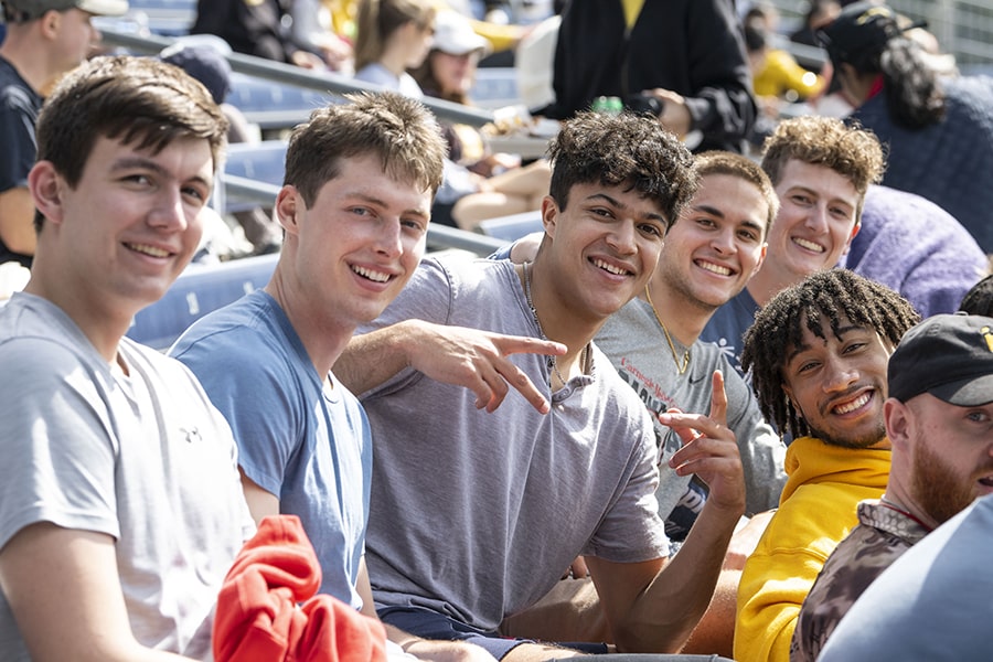 students enjoy the game 
