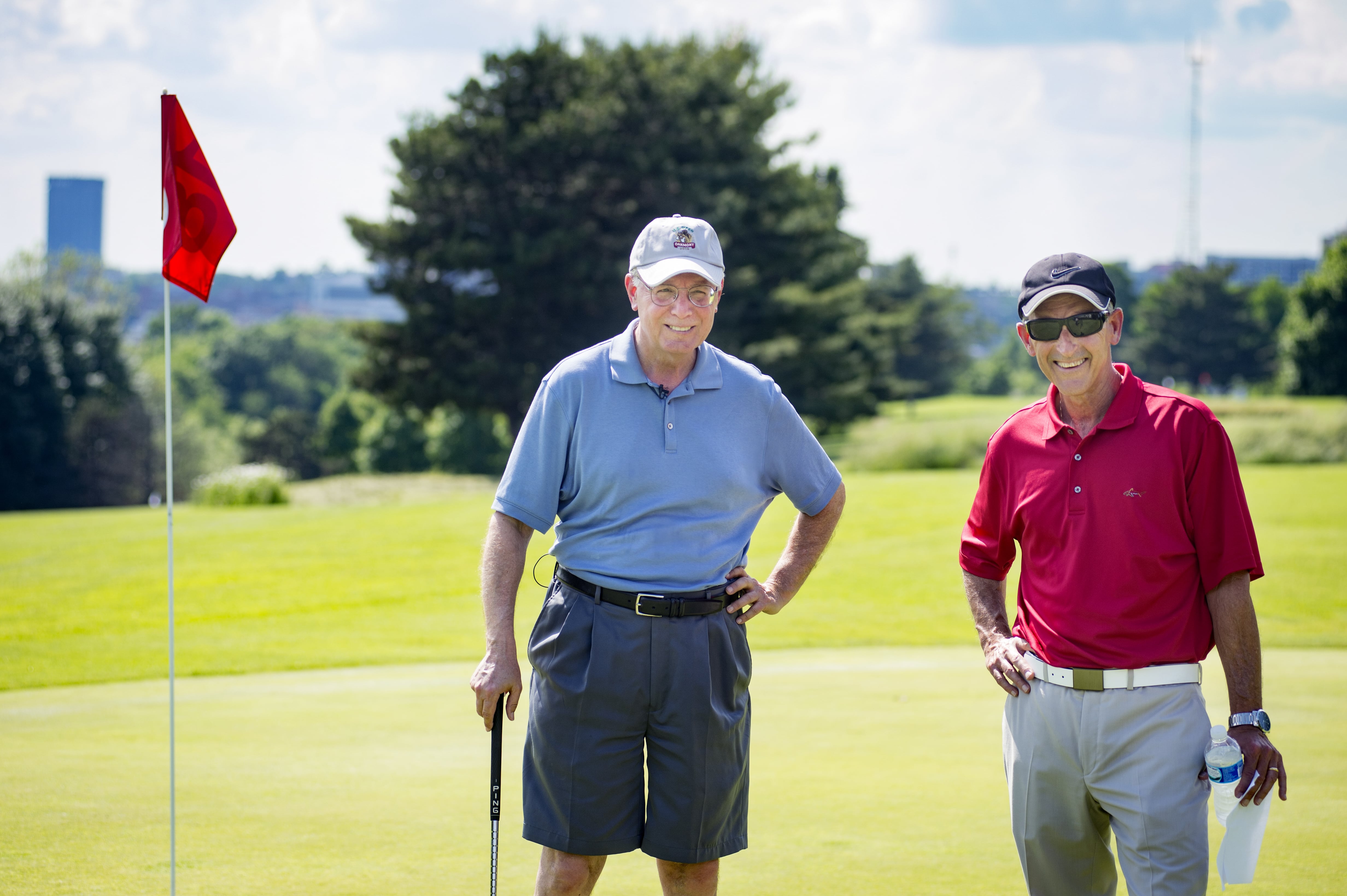 Bruce Gerson and Steven Schlossman on the golf course