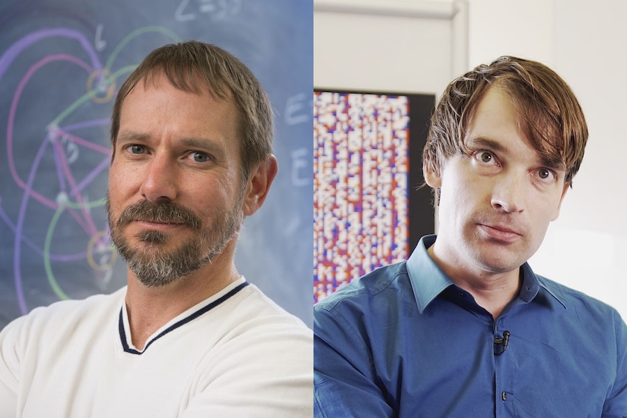 composite image of John Mackey and Marijn Heule