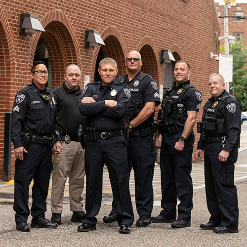 Group of CMU police officers