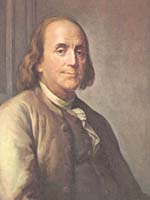 Benjamin Franklin portrait from Benjamin Franklin Electrician