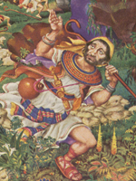 image from The Book of Job, illustrated by Arthur Szyk