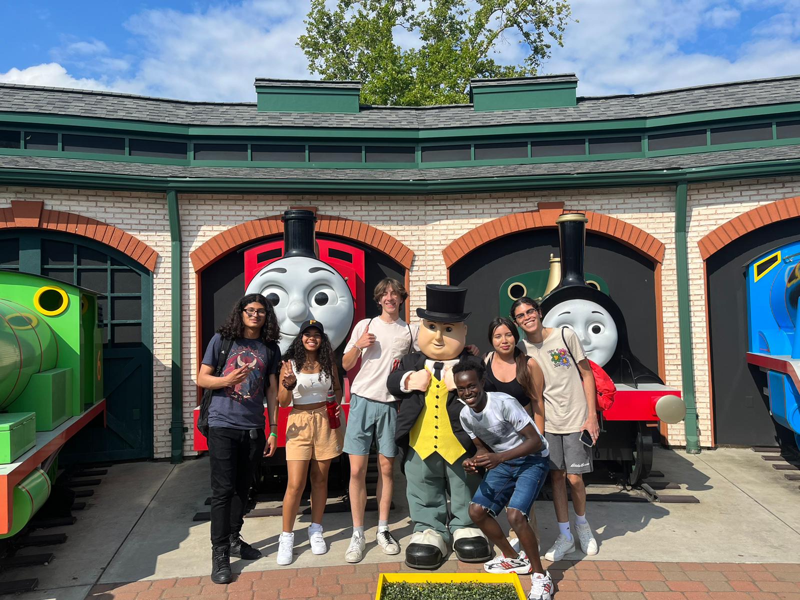 Pre-College students at Kennywood Park. 