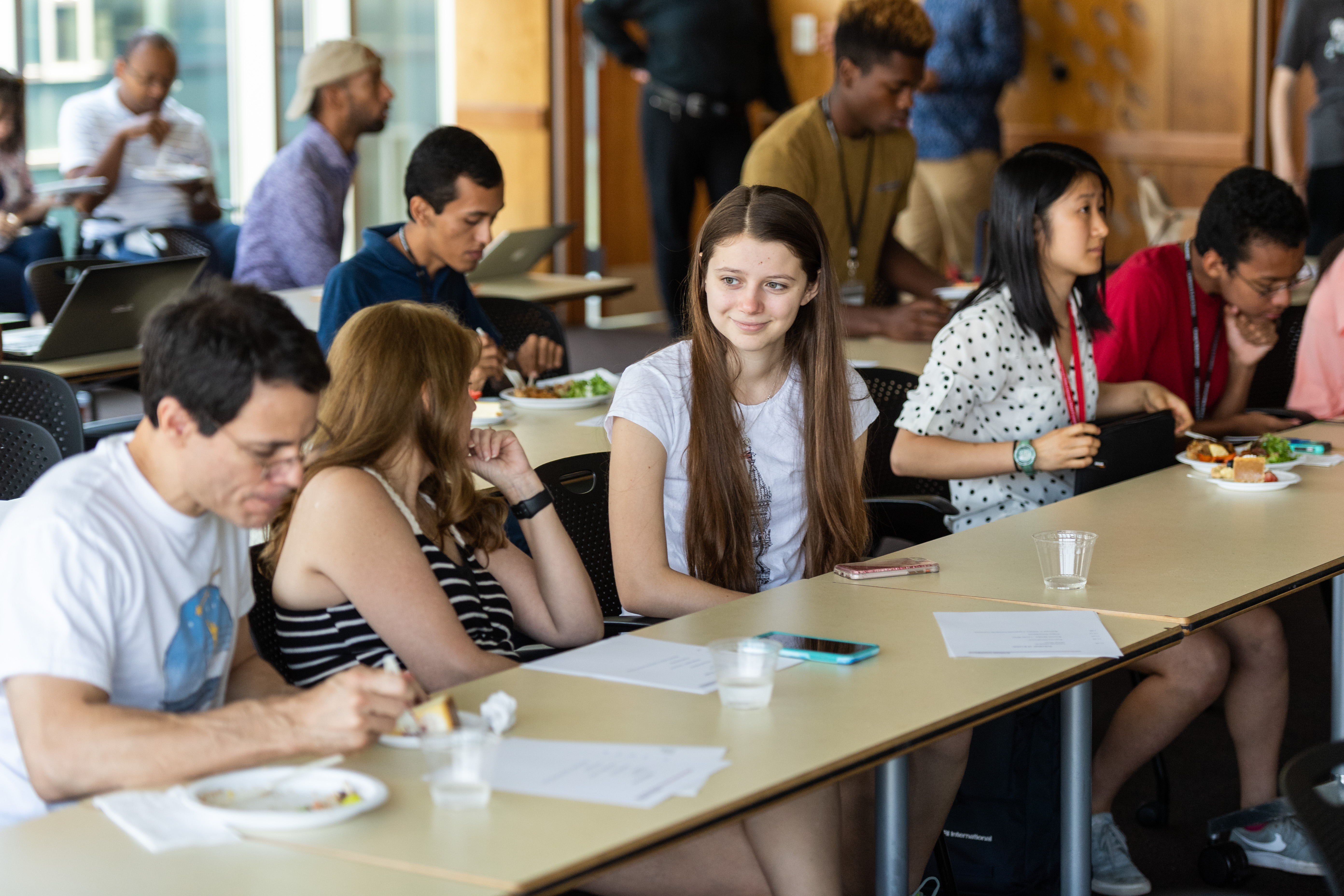 Students at table