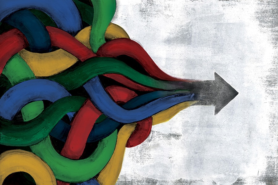 abstract colorful arrows