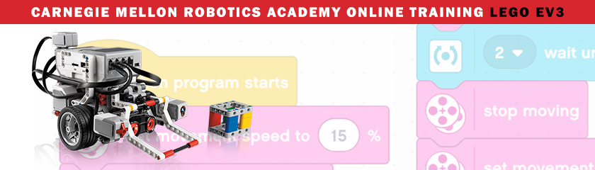 Standard quagga Tigge LEGO EV3 Online Training - Carnegie Mellon Robotics Academy - Carnegie  Mellon University