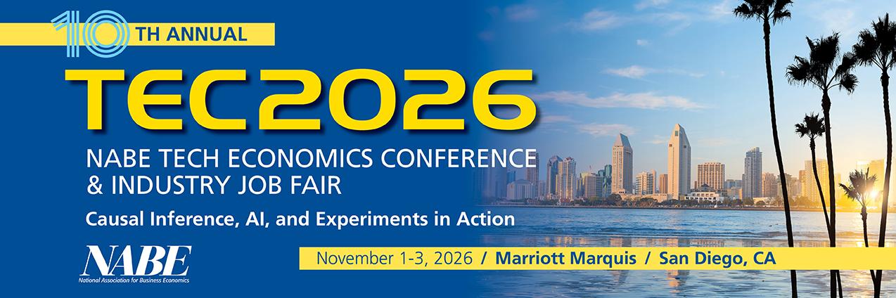NABE Tech Economics Conference, November 1-3, 2026, San Diego