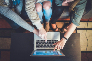 collaboration at a computer