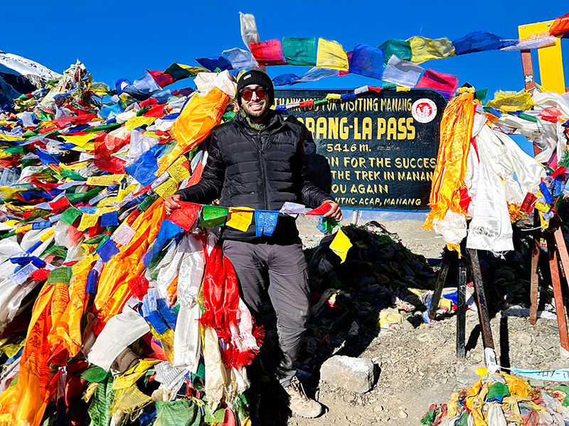 Shaun at the Thorang La Pass