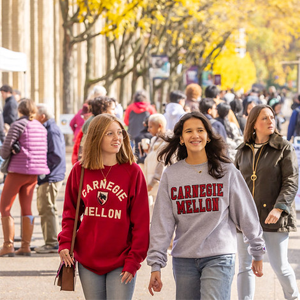 Students walking on campus