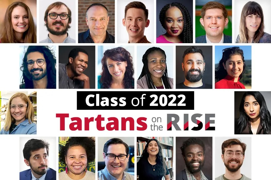 2022 Tartans on the Rise collage with photos of honorees