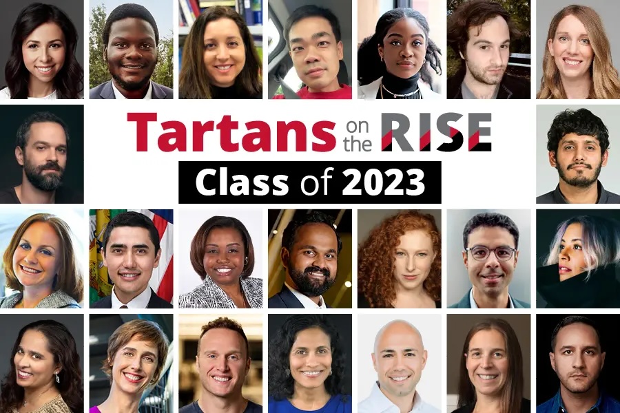 2023 Tartans on the Rise collage with photos of honorees