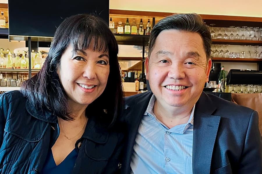 Annette Motoyama and Kelvin Chow