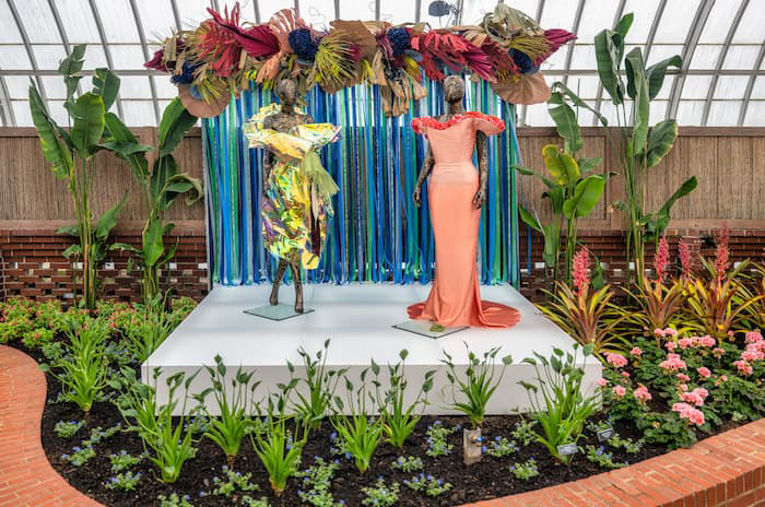 Two dresses by Damian Dominguez