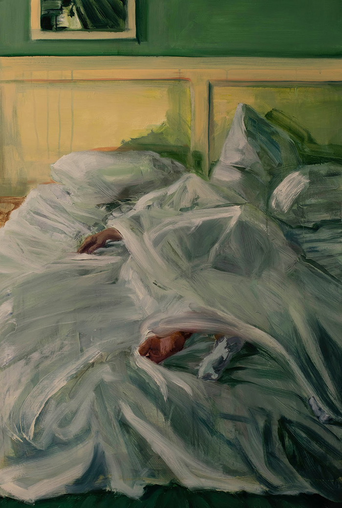 "Quarantine Hotel No. 5" a painting by Ella Hepner