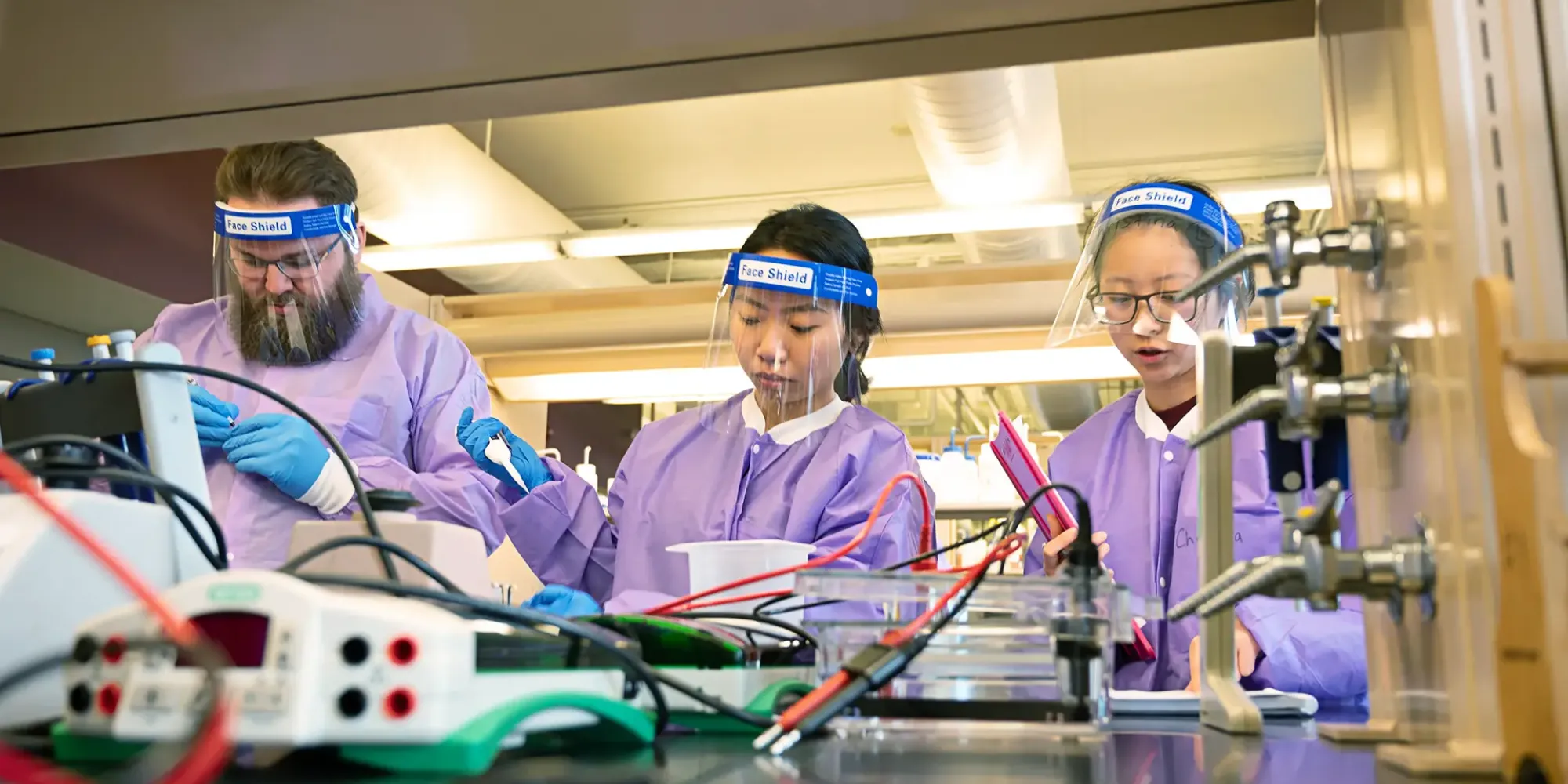 Researchers working at MCS