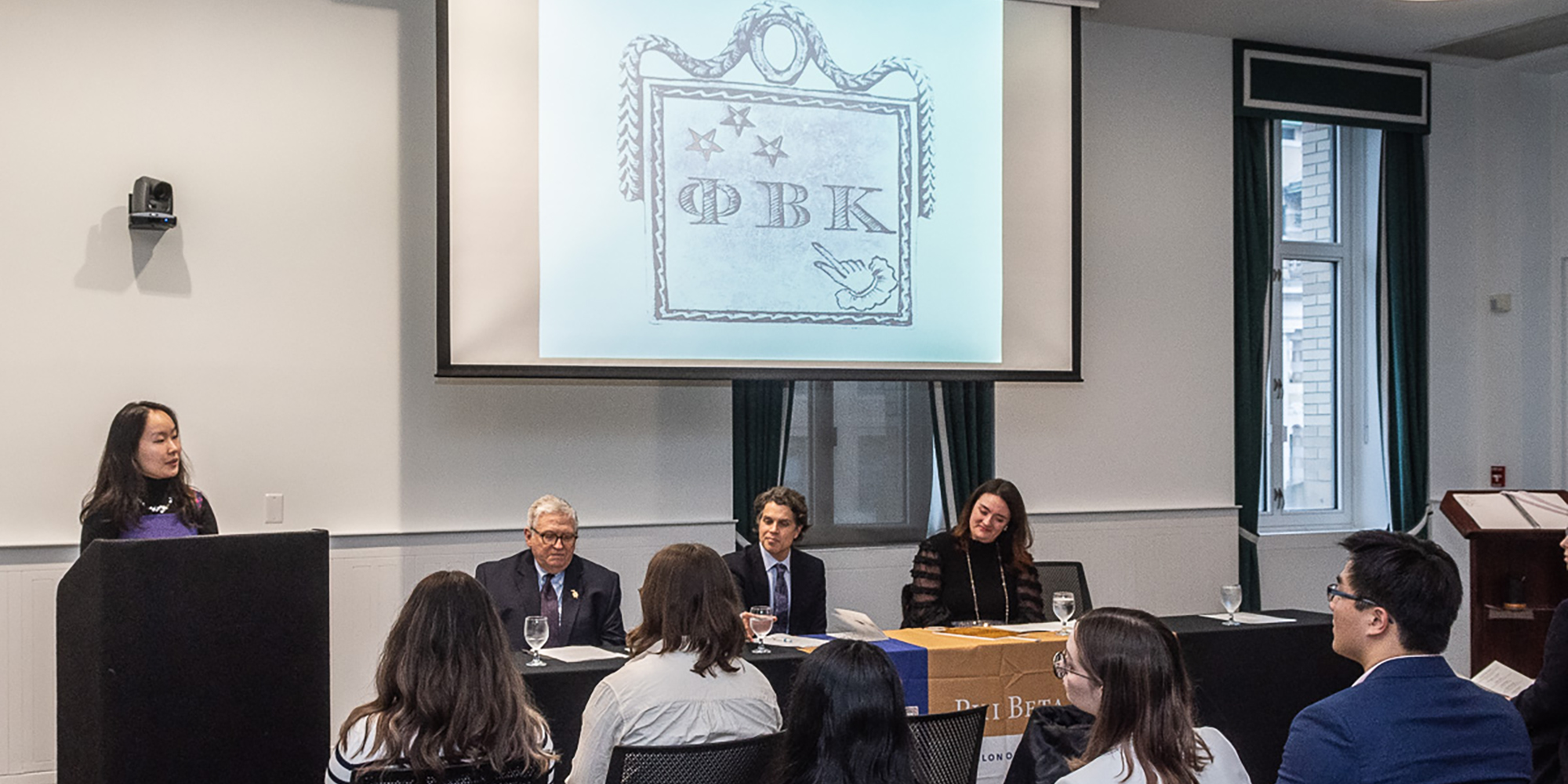 Students were initiated to Phi Beta Kappa on Jan. 25, 2024.