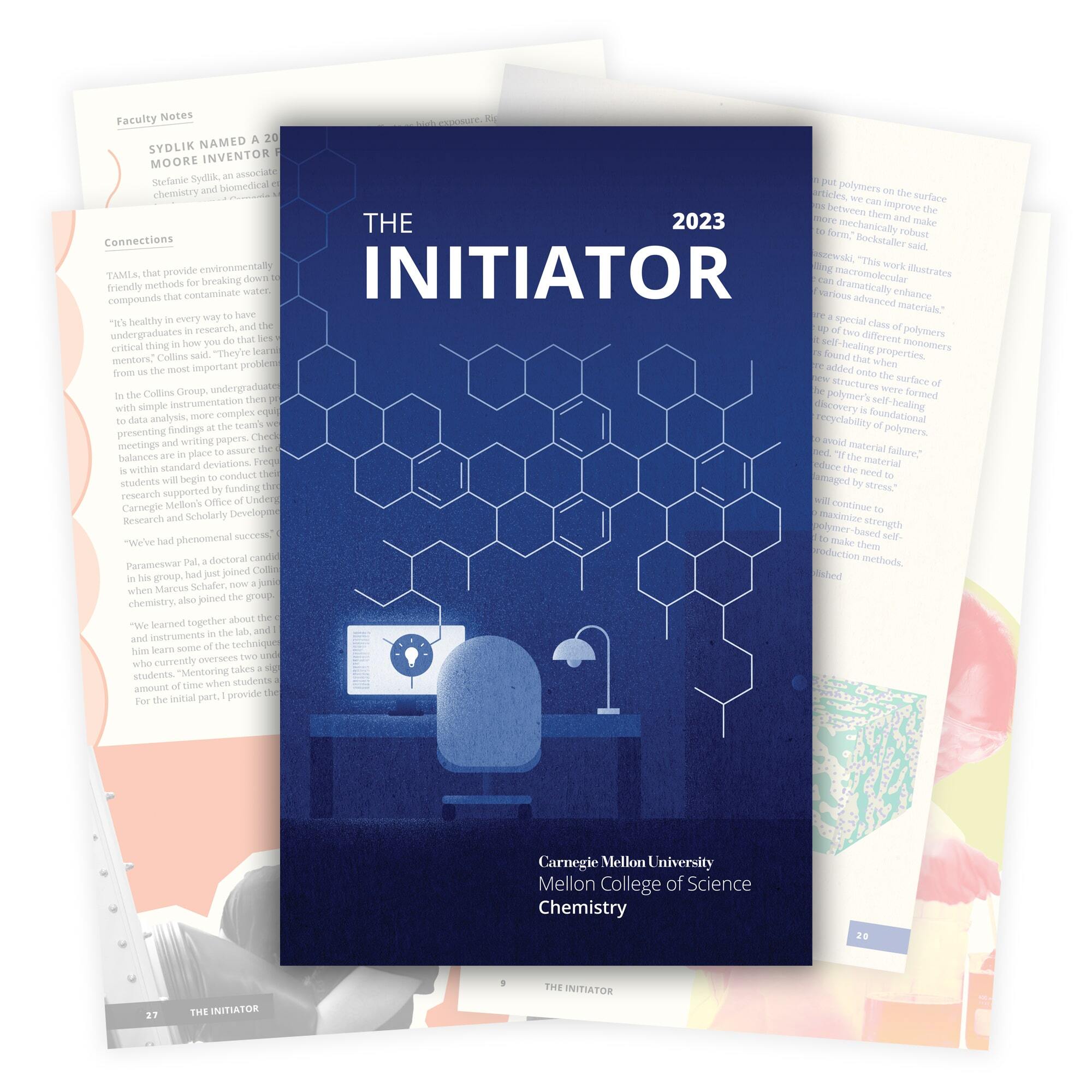 The cover of the 2023 issue of The Initiator.