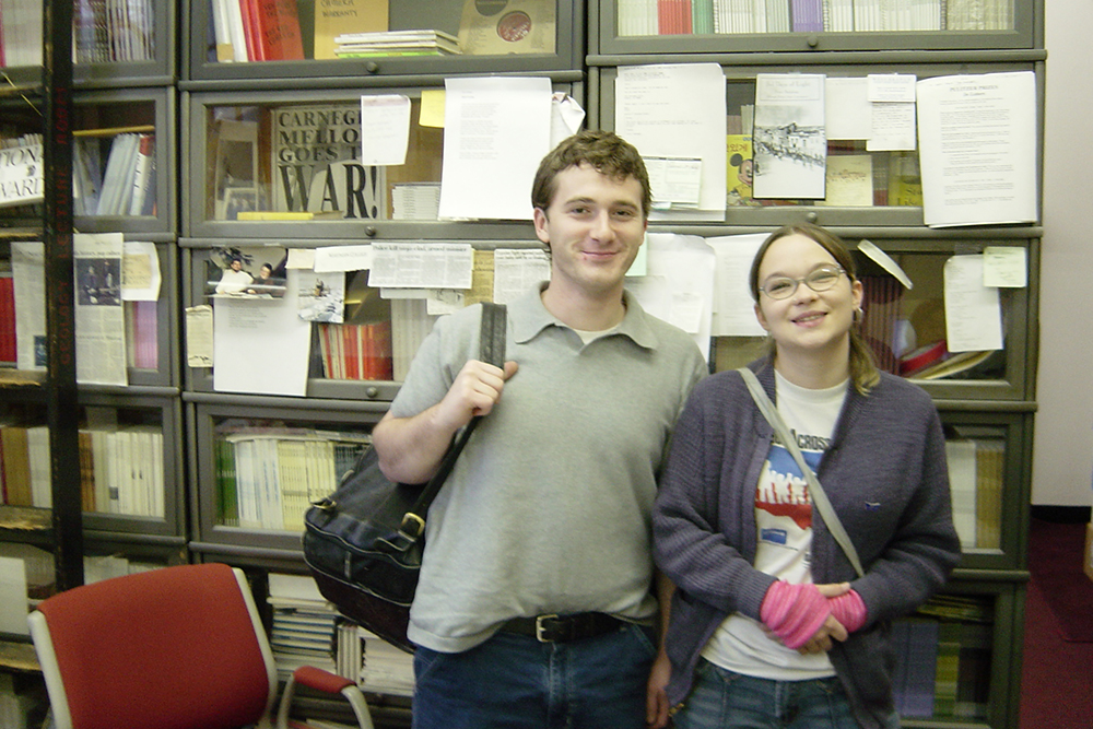 Alex Wolfe and Connie Amoroso as CMU undergraduates