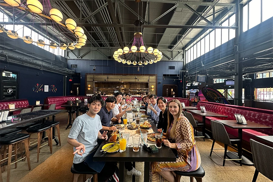 BECI Program Participants out to dinner