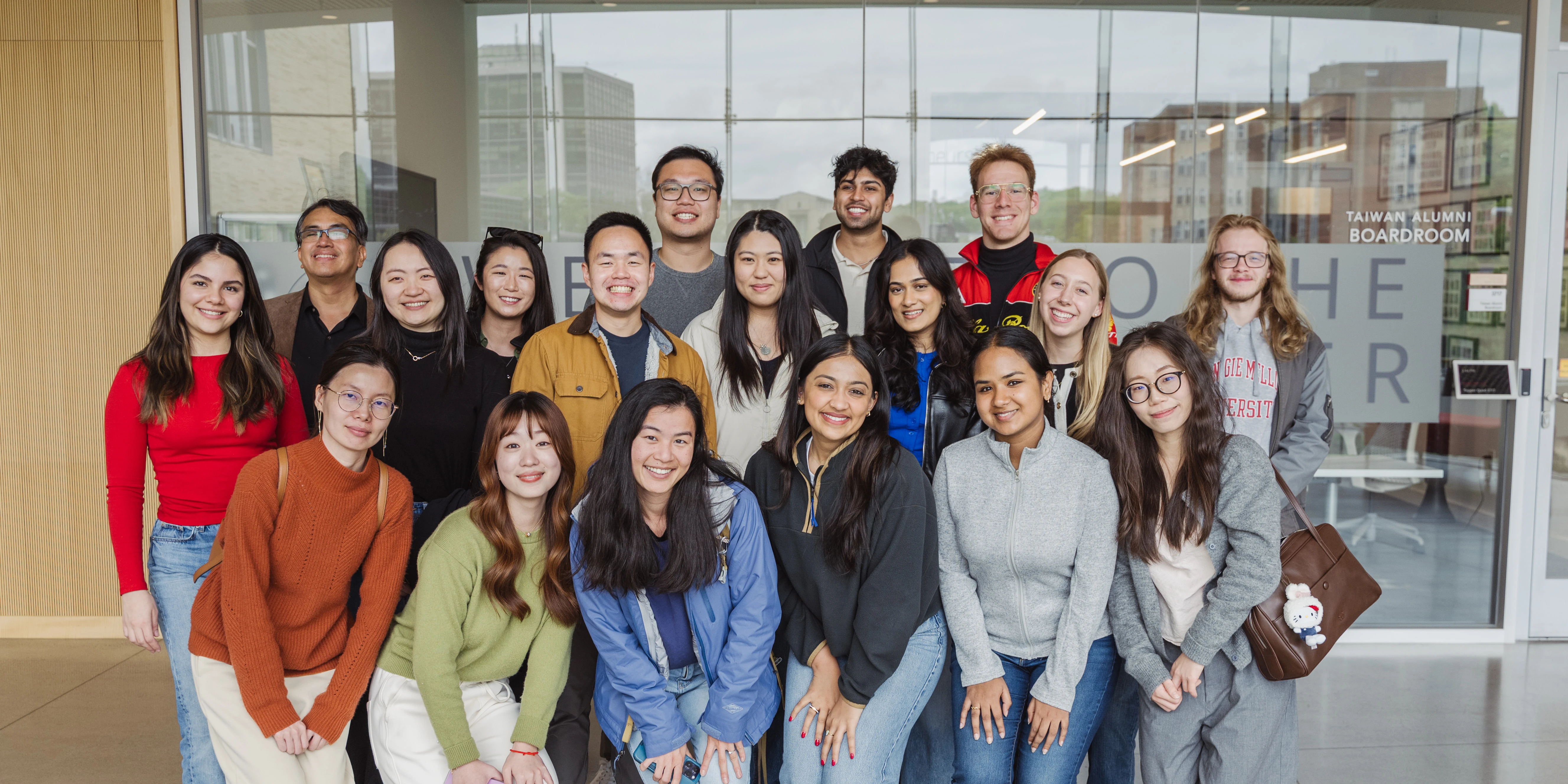 MSBA students smiling at the camera
