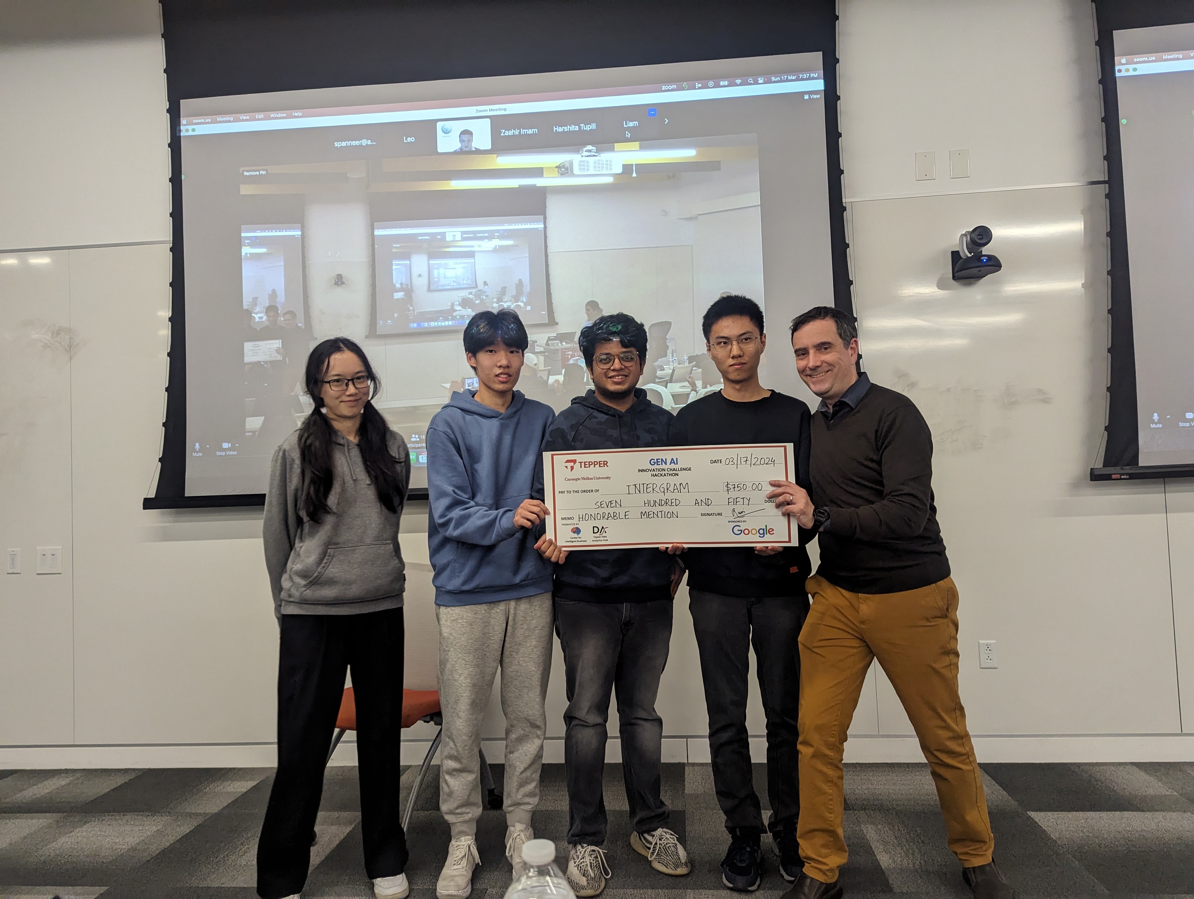 Honorable Mention: Intergram group