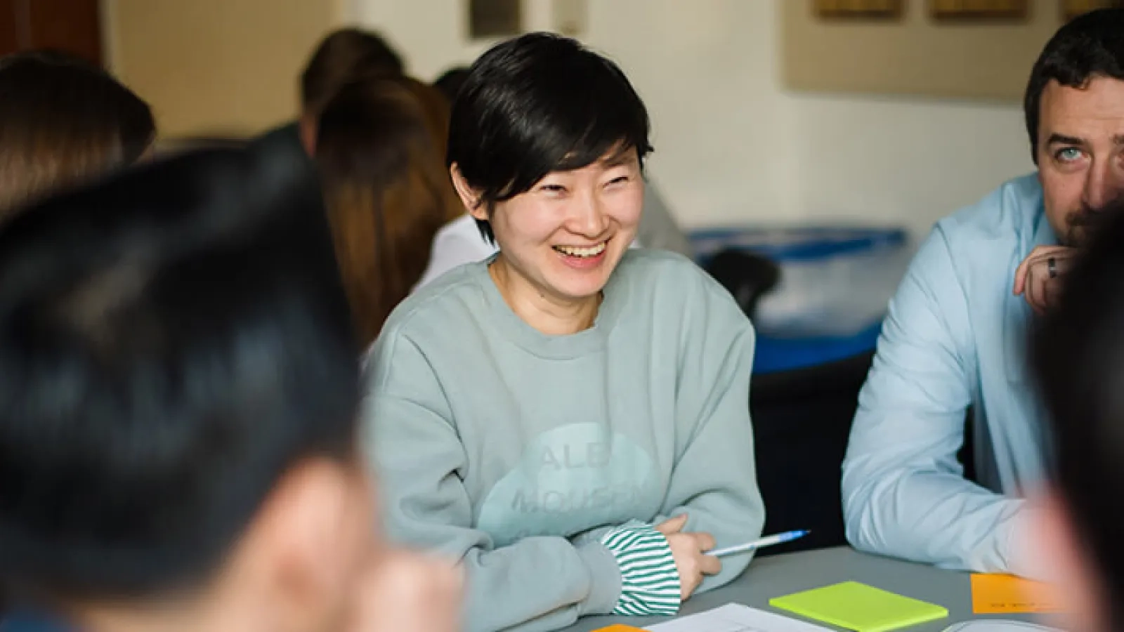 A smiling Tepper School student.