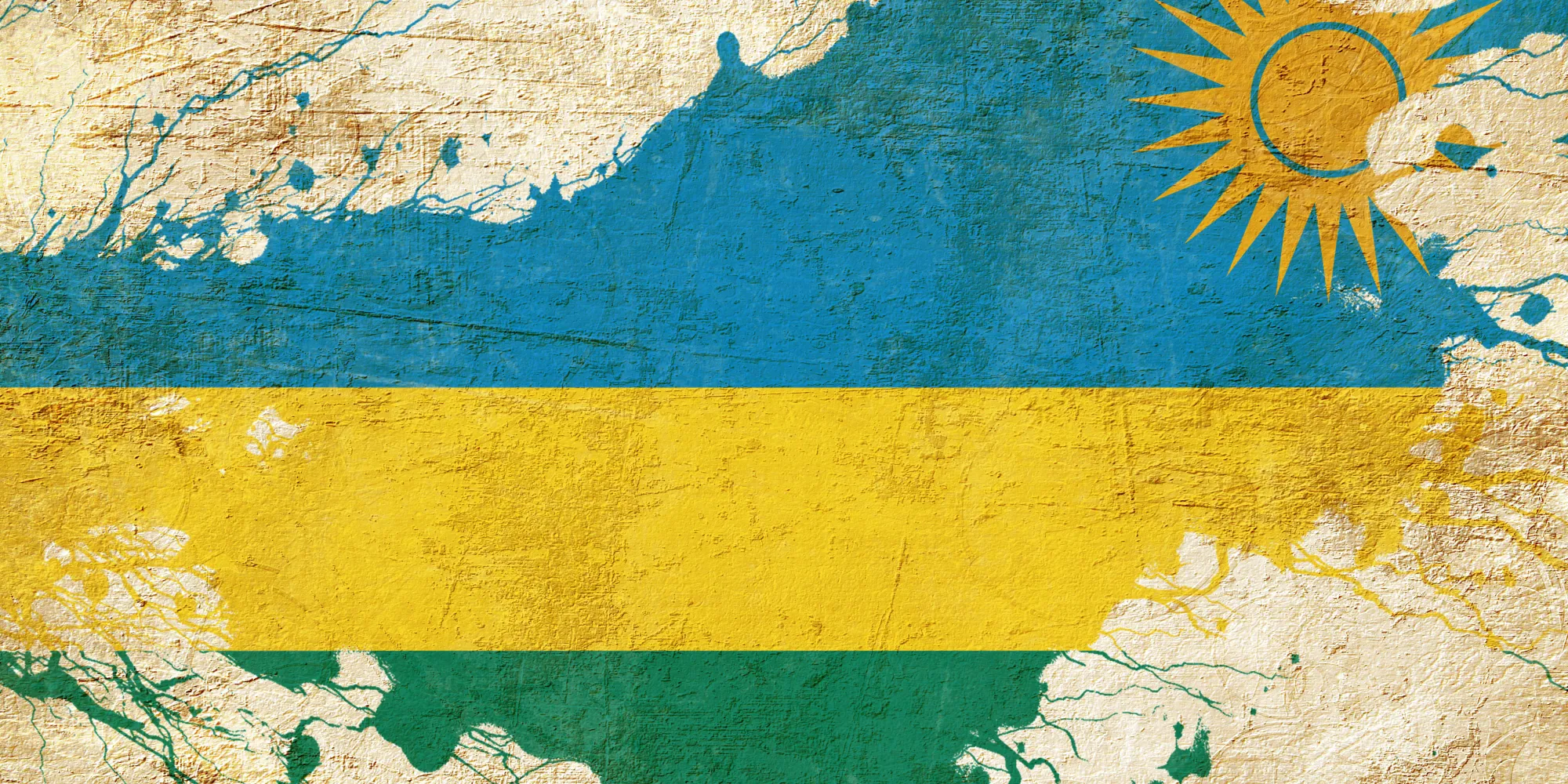 An illustration of the Rwanda flag