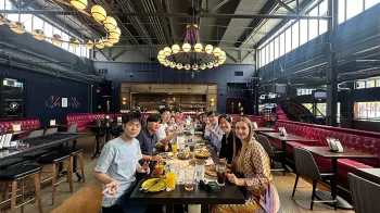 BECI Program Participants out to dinner