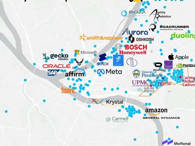 Pittsburgh Innovation Ecosystem map