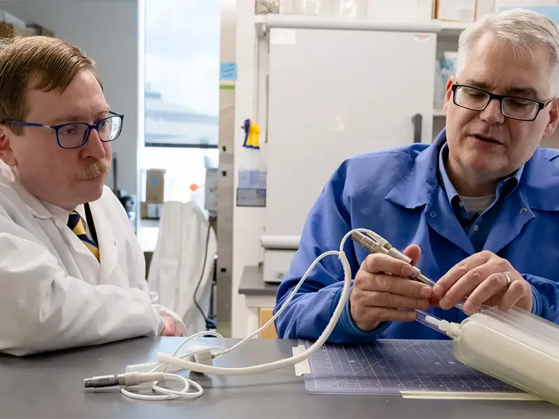 David Skoog and Keith Cook have been developing an artificial lung that would revolutionize care for people with chronic lung disease.