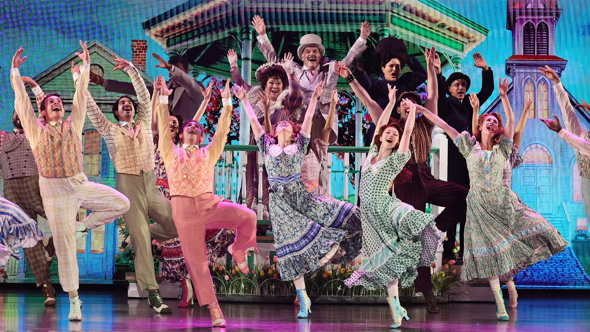 Scene from Schmigadoon at the 2026 Tonys, courtesy Getty Images.