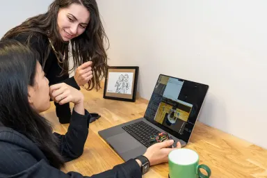 Alexandra Ion and Violet Han are part of a team using AI to turn everyday objects into proactive personal assistants.