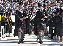 Pipers at commencement