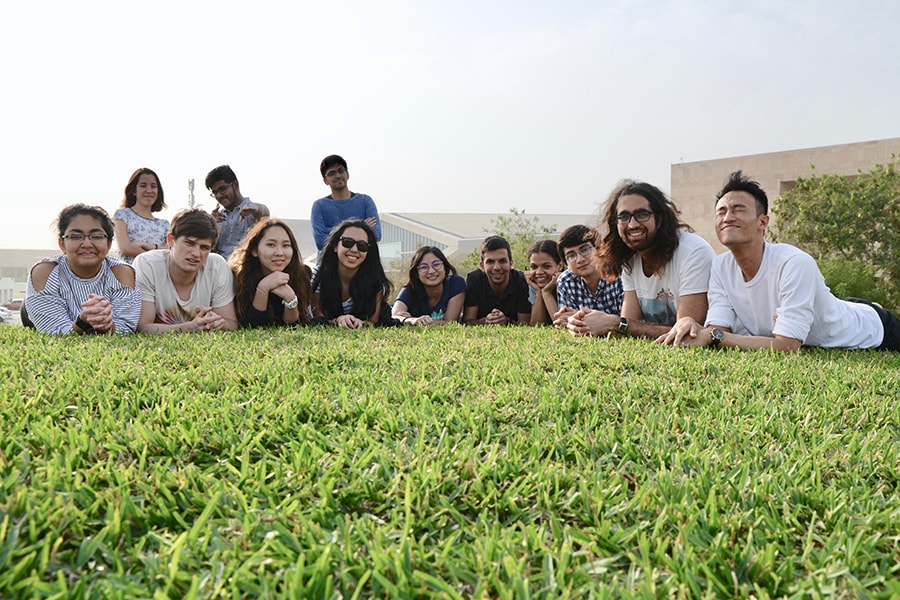 photo of students in Qatar