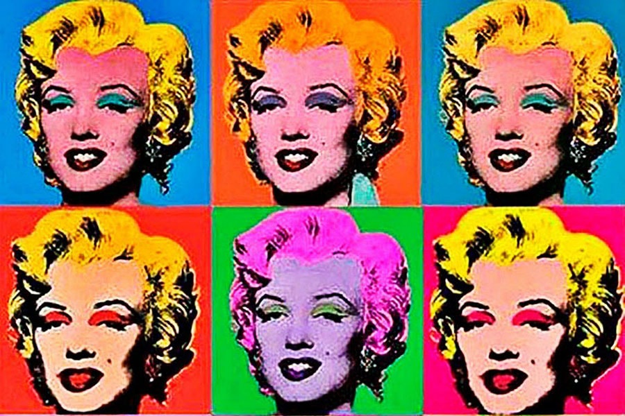 Image of Andy Warhol's famous Marilyn Monroe painting