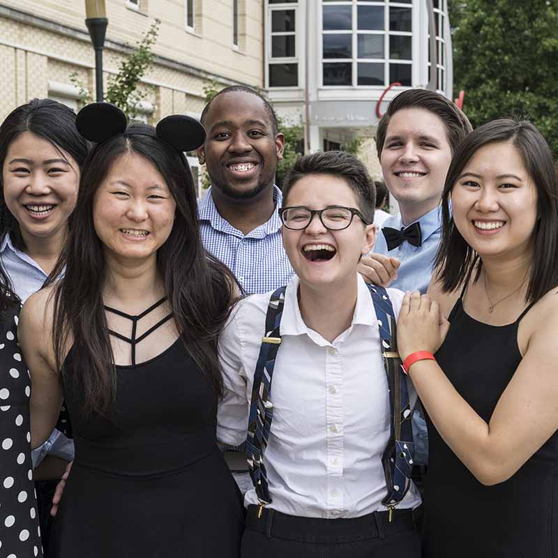 Photo of Community Advisors and Resident Assistants smiling