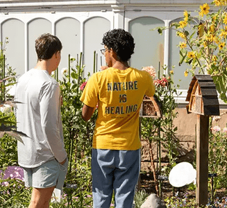 Students in CMU’s Department of Civil and Environmental Engineering sophomore-year project course designed and built bee hotels for Phipps Conservatory.
