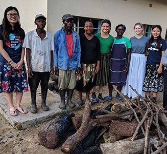 CMU students in Zimbabwe