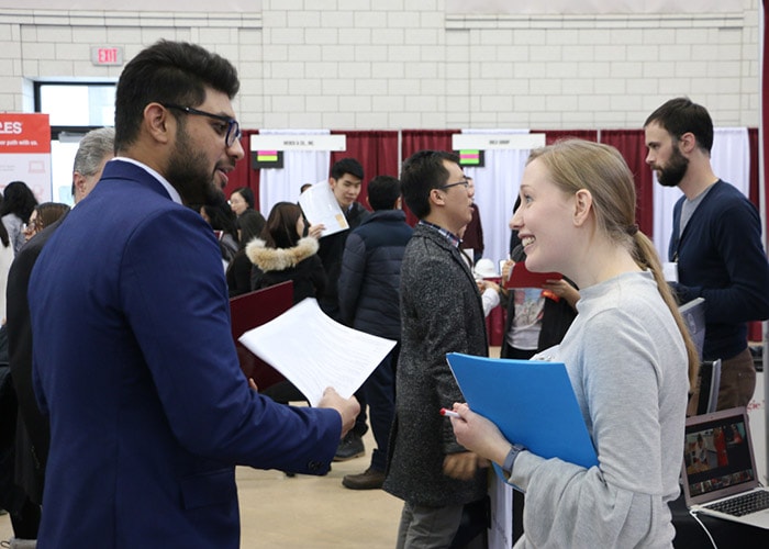 Photo of a student speaking