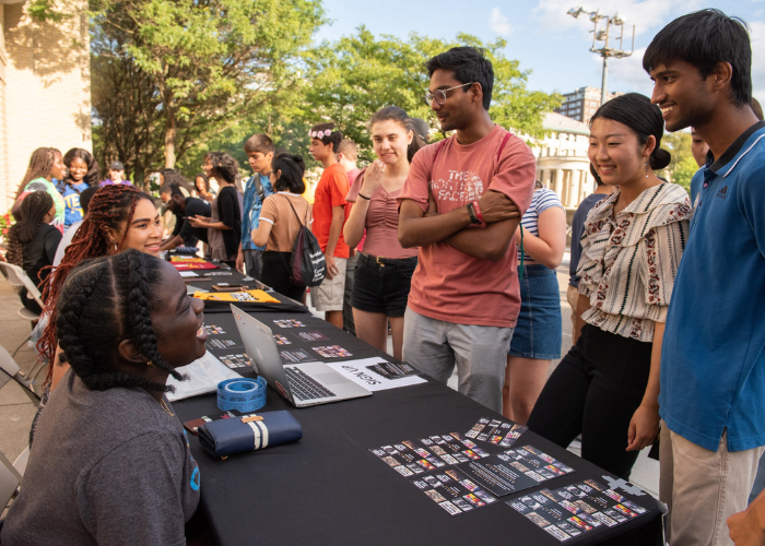 Students tabling in the Cohon University Center