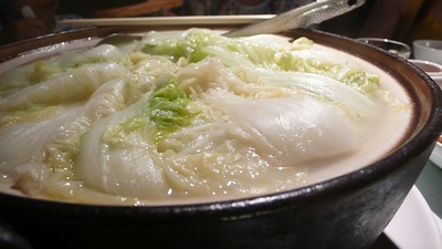 a bowl of steamed cabbage