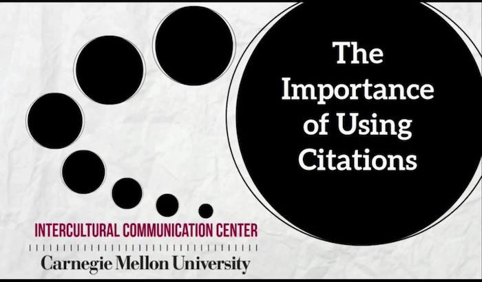 The importance of using citations video