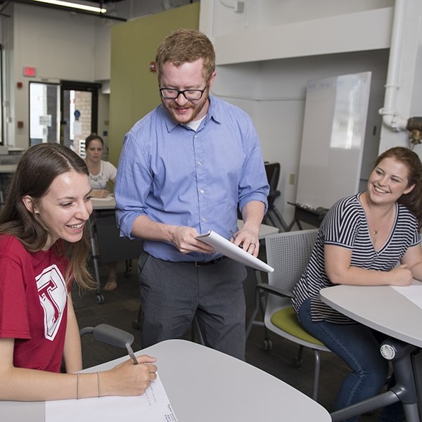 students in the disability resources testing area