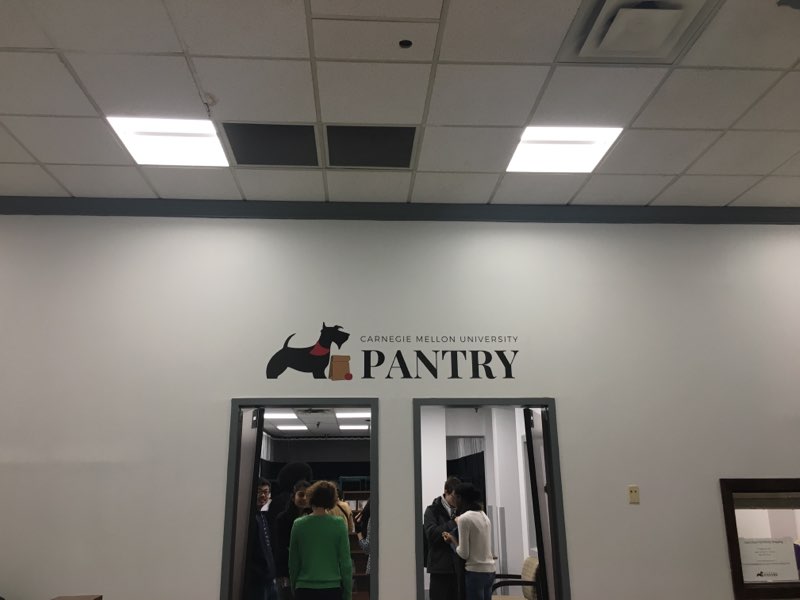 Entrance to Pantry with Pantry logo