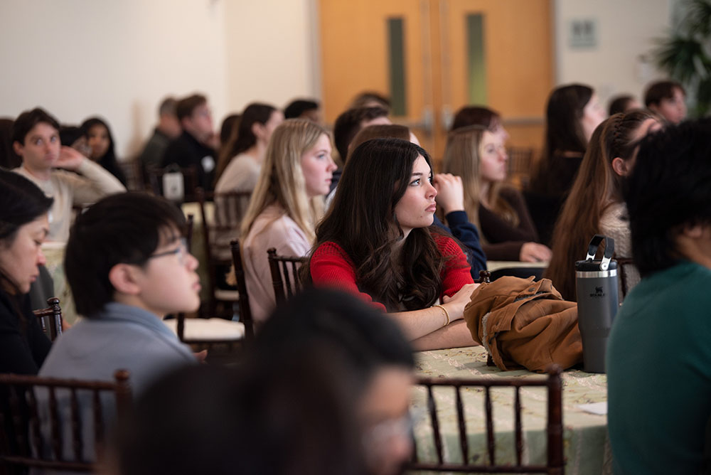 High school, undergraduate, and graduate students gathered at Phipps to connect around the theme of careers in sustainability.